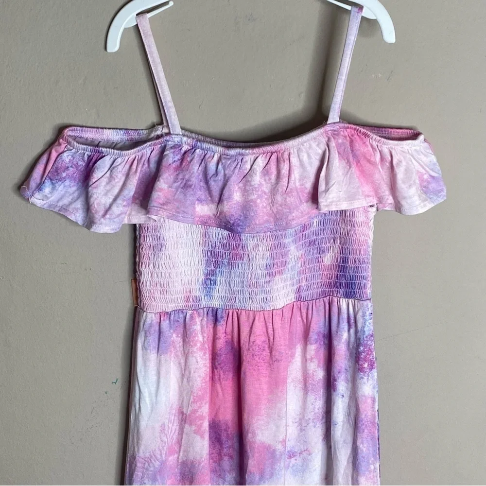 The Children’s Place Girl Dress Multicolor Open Shoulder Size 5/6 Years